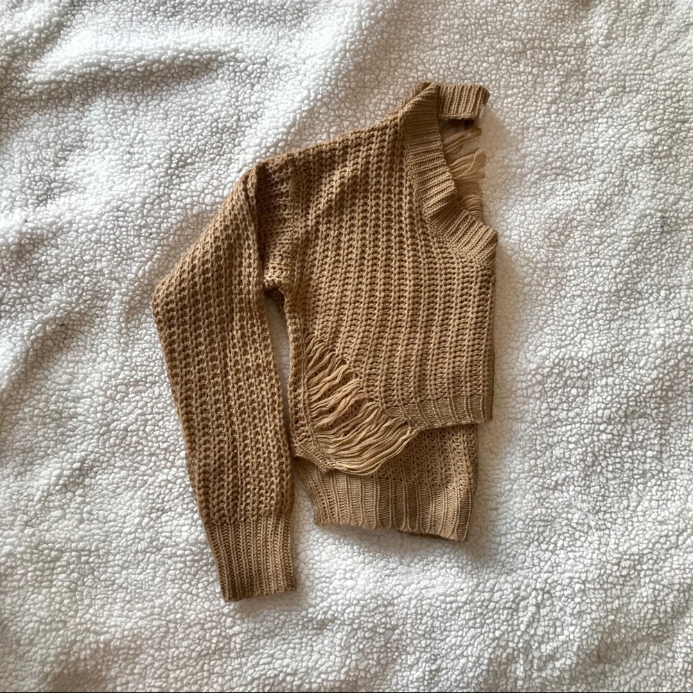 Knit Sweater Crop Top